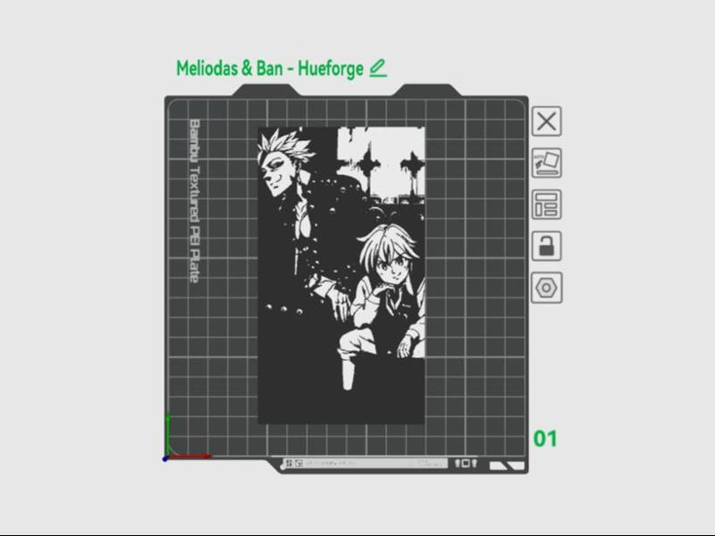 The Seven Deadly Sins Hueforge - Meliodas & Ban