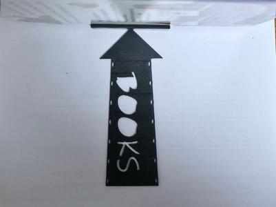 Book Arrow for Invisible Bookshelf Holder