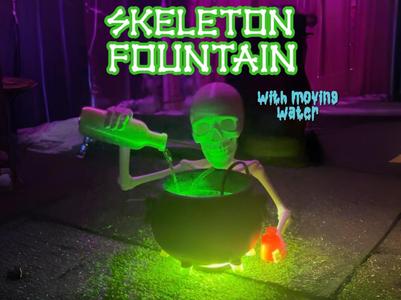 Skeleton Fountain with moving water