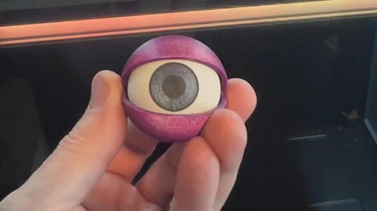 Print in Place Spooky Eyeball - H2D Optimized