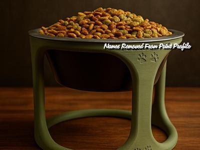 Olive Arc Elevated Pet Feeder