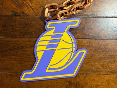 Los Ángeles Lakers Oversized Necklace 2nd Logo