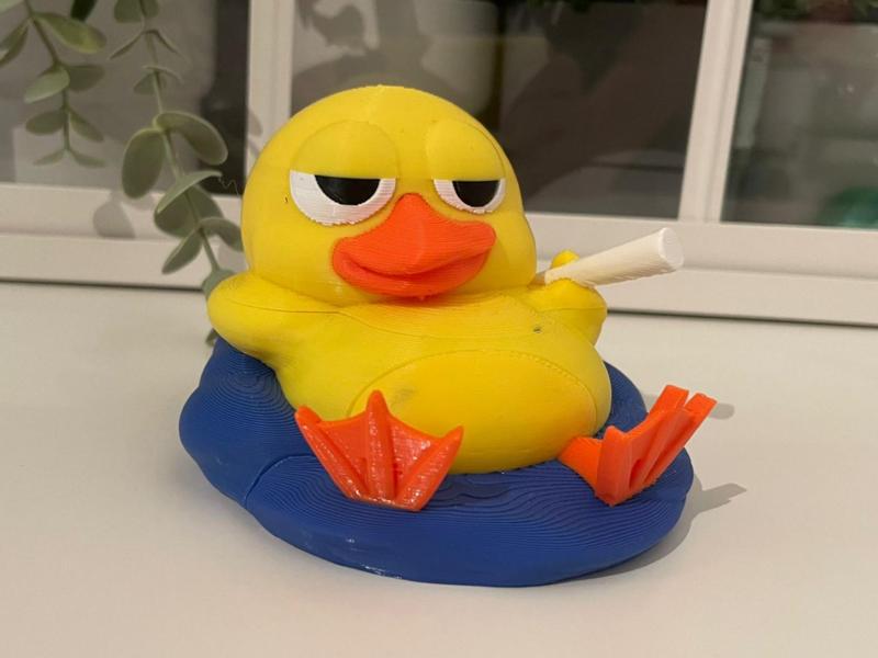 Relaxed Quack - Cute Stoner Duck
