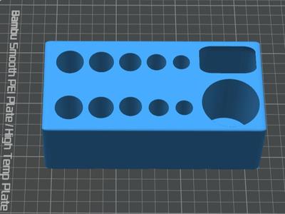 Gridfinity vertical box for magnet dispenser pens
