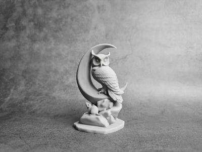 Owl in the Deep Night 1 Office Art Decoration