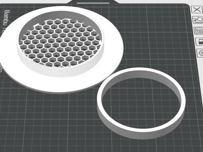Hexagonal ventilation grille