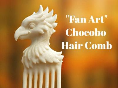 Chocobo Inspired Hair Comb