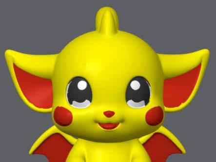 Zyraflap — Printling (Lightning / Bat-Dragon) #002