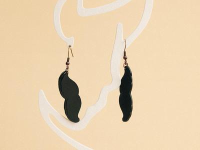 Moustache earring