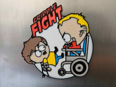 South Park Timmy and Jimmy Fight Fridge Magnet