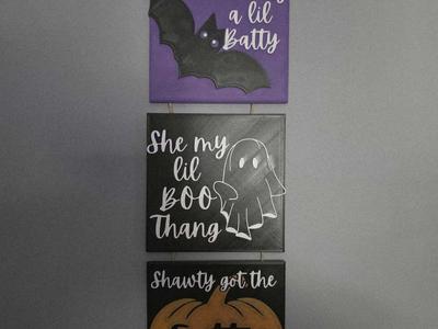 Boo Thang Halloween Signs