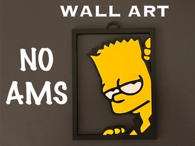 Bart Simpson Wall Art 10x15cm NO AMS Version