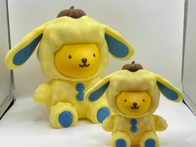 Rabbit Series Sanrio Pompompurin~No AMS required, color-separated, multi-part toy figurine