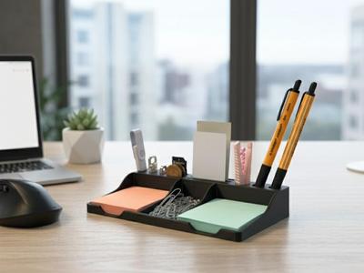Multi-compartment desk organizer