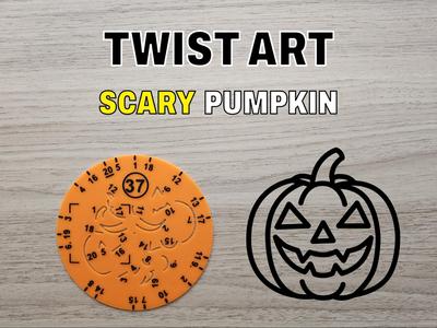 Twist Art 37 Pumpkin - Rotary Drawing Stencil