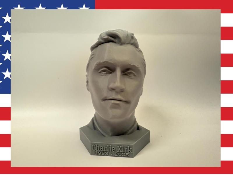 Charlie Kirk Statue 