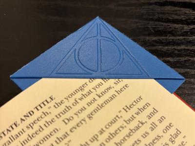 Corner Bookmark (Harry Potter - Deathly Hallows)