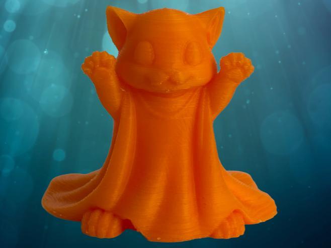 Scary Cat Paws Up Halloween Desktop Decoratio