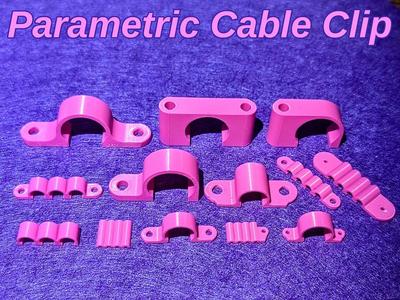 Parametric Cable Clips for cables