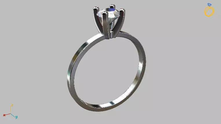 Solitaire Ring 5 00mm Gem