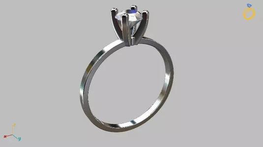 Solitaire Ring 5 00mm Gem