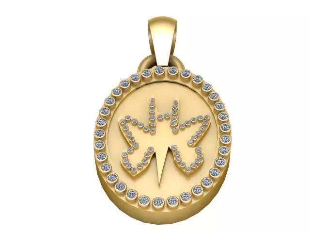 BUTTERFLY COIN PENDANT 3D PRINTABLE MODEL