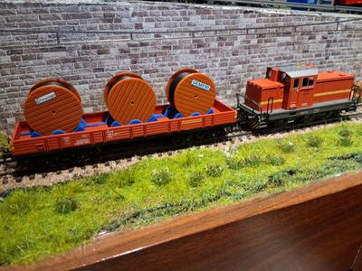 H0 Cable Reels for Märklin Flat Wagons.