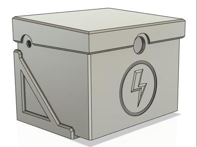 Gate battery box for B LA12V 12A batteries (x2)