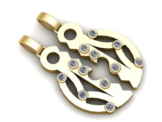 ELEGANT EARRING 3D PRINTABLE MODEL