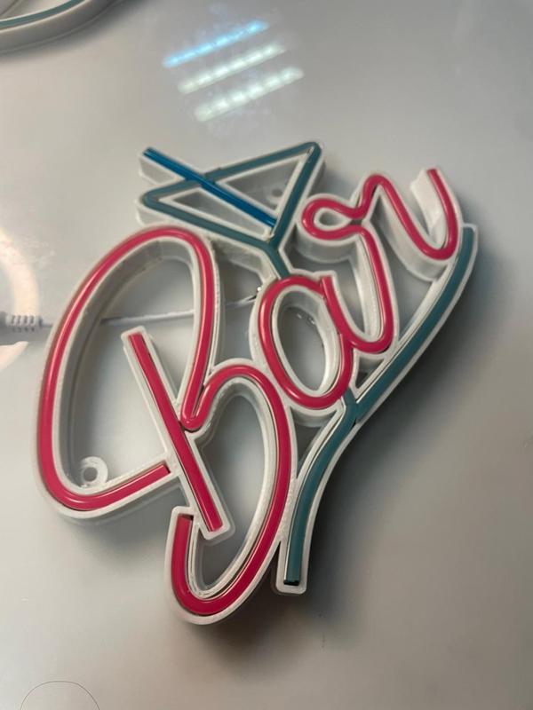 3D BAR sign printing plus LED neon flex 1st generation