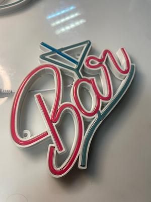 3D BAR sign printing plus LED neon flex 1st generation