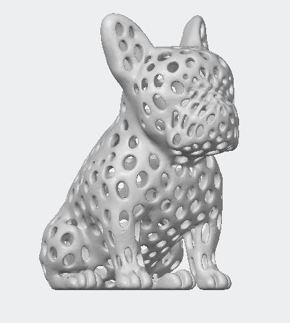 French Bulldog style voronoi