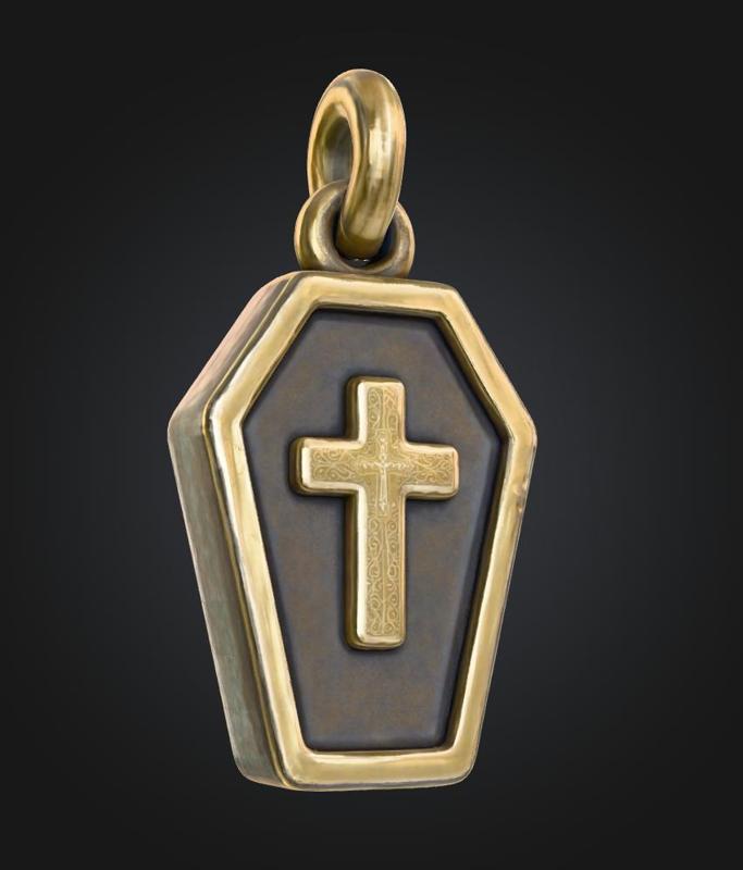 ⚰️ Coffin Charm - 3D Printable Halloween Jewelry & Accessory