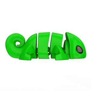 Chameleon-Cute Flexi Articulated Print-in-place Fidget with 3MF included.(No Supports and no Rafts)