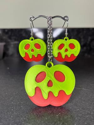 Poison Apple Jewelry Set – Necklace & Earrings