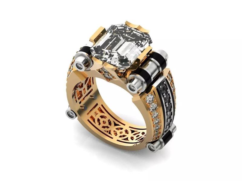 Square Ring for Man 834