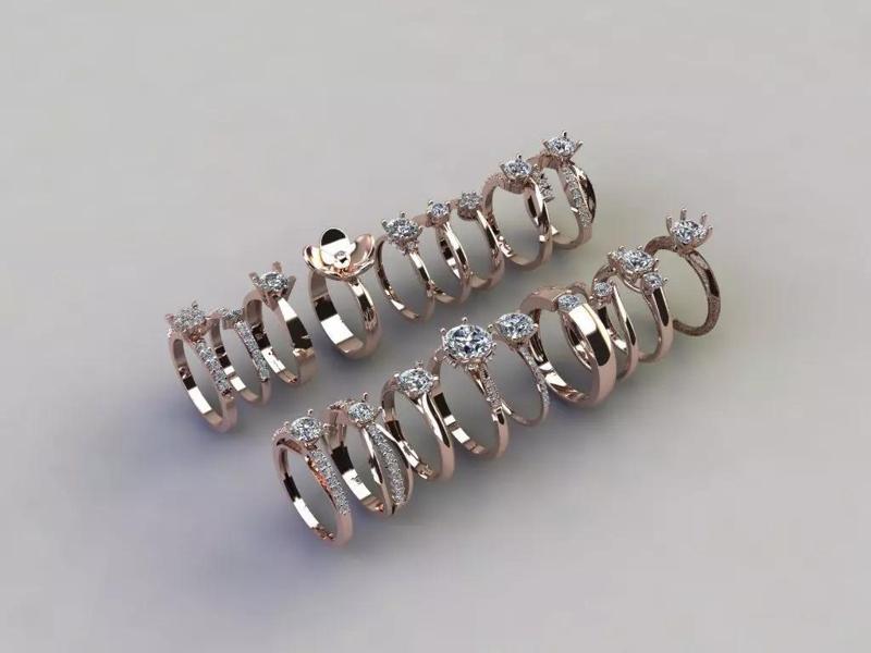 Solitaire Rings 18 pcs pack
