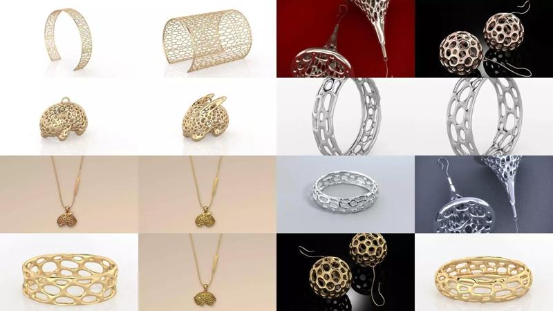 Fashion Voronoi Jewelry Collection