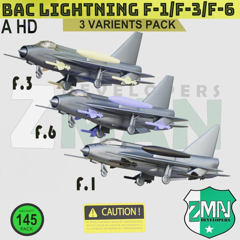 ENGLISH ELECTRIC LIGHTNING PACK (F1, F3, F6)