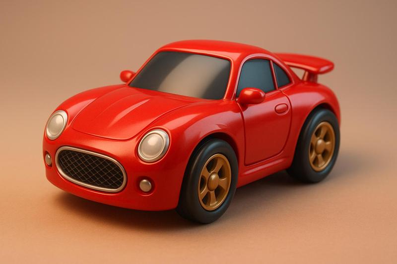 Luxury Red Sports Toy Car – 3D Design, Stylish & Durable