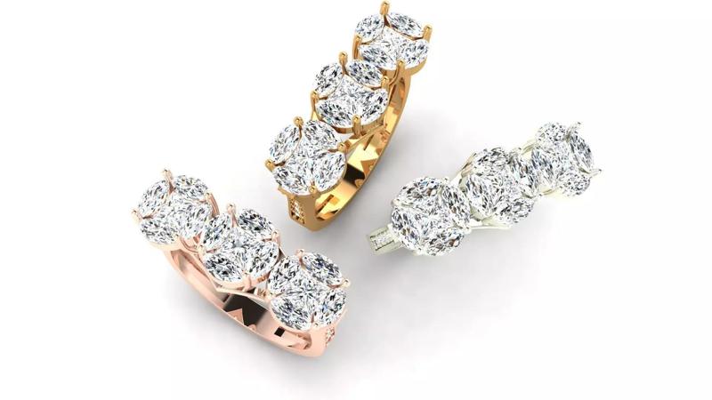 Solitaire Wedding Engagement Women Ring 3D print model