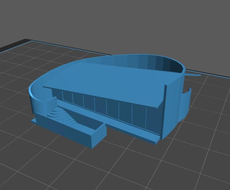 HOUSE VILLA 1:350 ARCHITECTURE MODEL DIORAMA