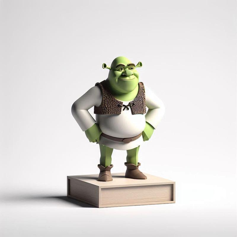 Shrek Cartoon Character – 3D Printable Figurine