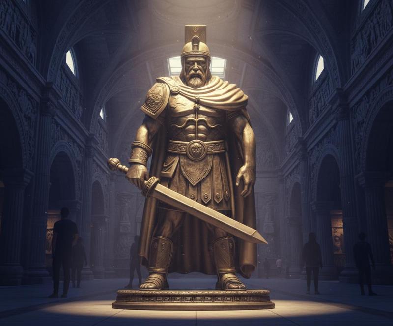 Majestic Warrior Statue – 3D Printable Model