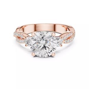 Twisted Shank Round Diamond Engagement Ring 3DM STL Video