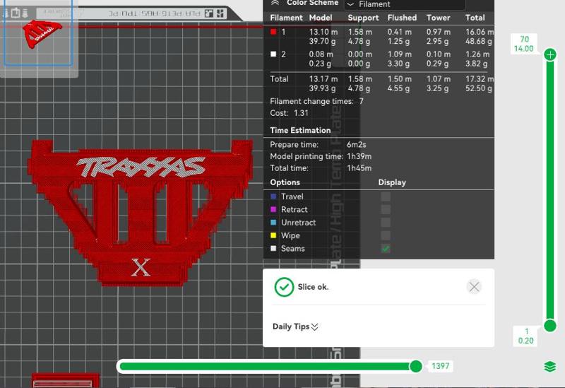 TRAXXAX XMAX FRONT BUMPER HOLDER REINFORCED