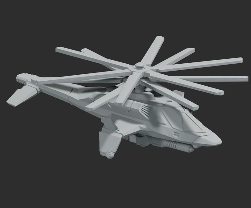 American Mecha Donar Assault Helicopter