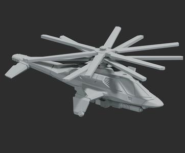 American Mecha Donar Assault Helicopter