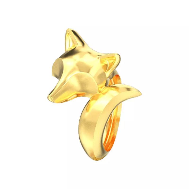 Stylish decorative fox ring