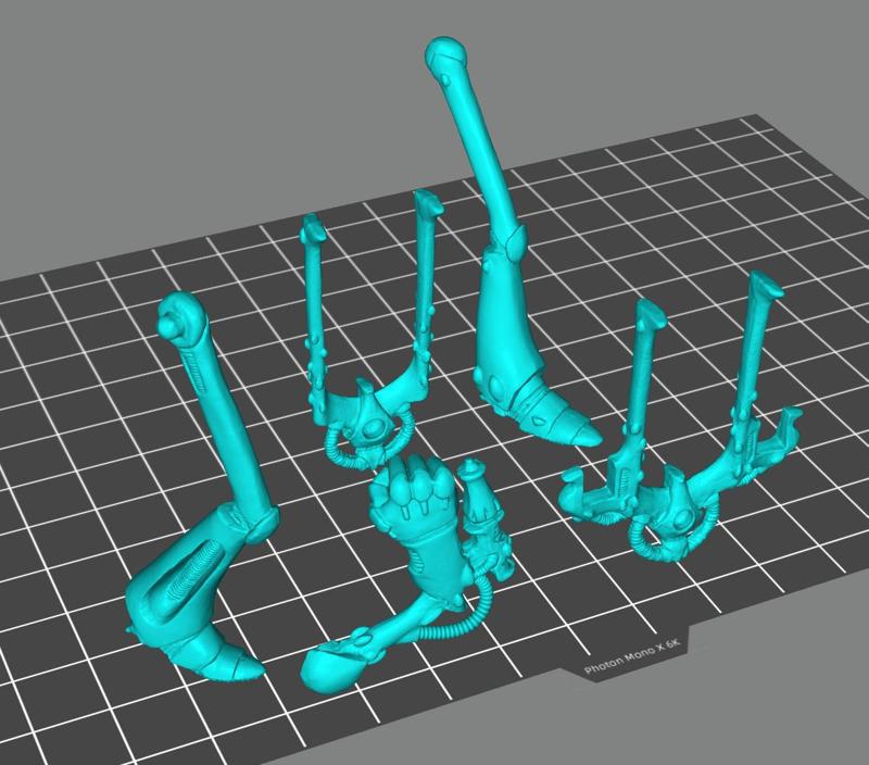 modified parts for old space elf mech